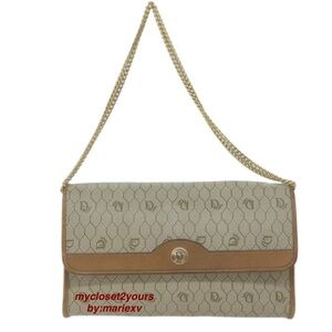 SOLD‼️Christian Dior Honeycomb Canvas Chain Shoulder Bag